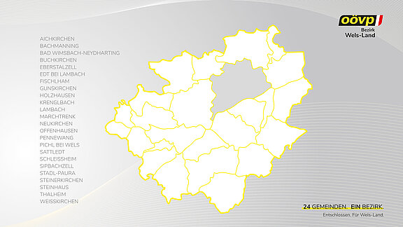 24 Gemeinden. Ein Bezirk.