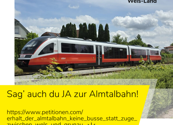 Petition Erhalt Almtalbahn Almtalbahn erhalten