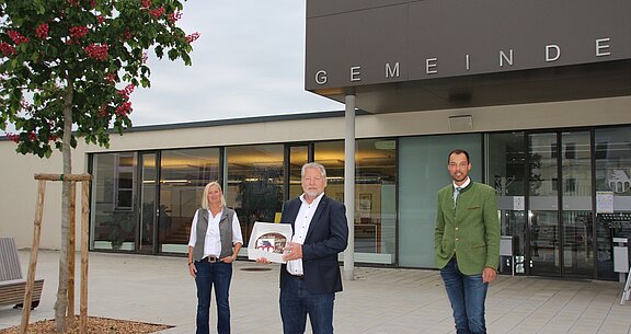 Günther See, Doris Seyr, Klaus Lindinger Bürgermeisterwahl Eberstalzell