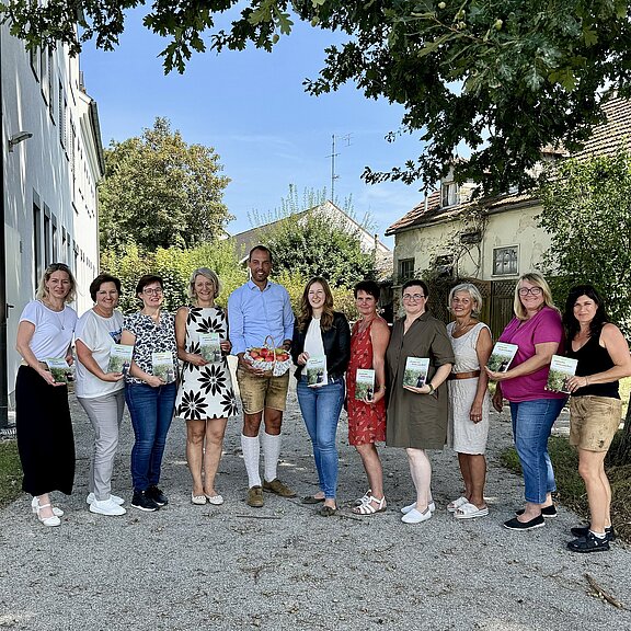 Guats mit Äpfel und Birn Bäuerinnen kochen